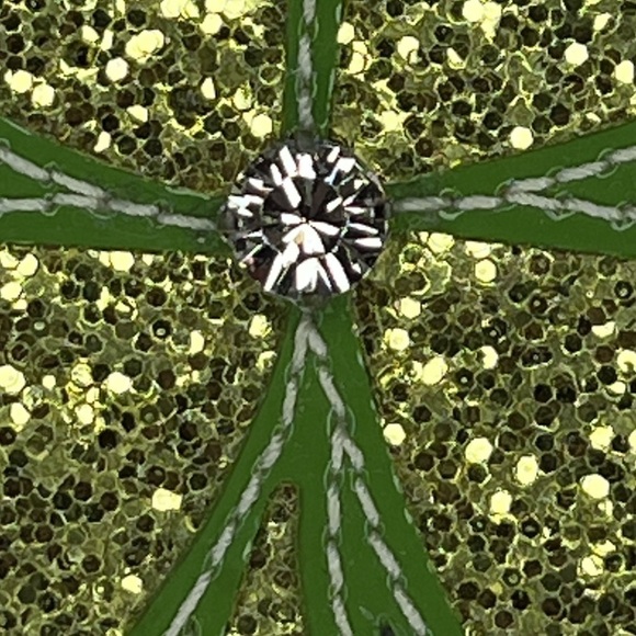 Coach Clover St Saint Patrick’s Day Four Leaf Clover Keychain Fob Green Vintage - Picture 3 of 7